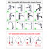 Faucet to Garden Hose Adapter Kit, Sink Hose Attachment Faucet Adapter to Garden Hose 360-degree Swivel with Removable Faucet Aerator Garden Hose Sink Adapter Including Female Adapter- Chrome Finished