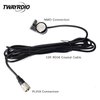 TWAYRDIO NMO Mount with 13ft RG58 Coaxial Cable PL259 Connector for HF VHF UHF NMO Antennas for Motorola Midland Radio Transceiver