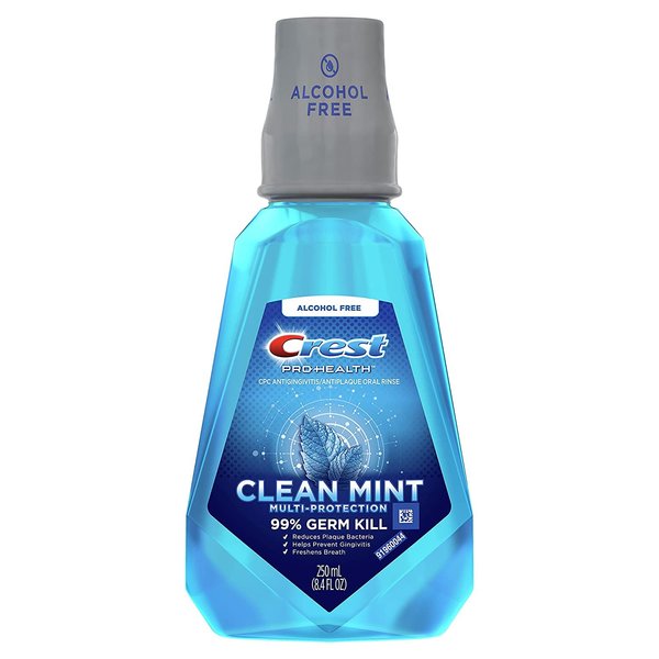 Crest Pro-Health Mouthwash Oral Rinse, Refreshing Clean Mint, 250 Milliliter (Pack of 3)