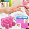 100Pcs Nail Buffer File for Natural Nails - Professional Nail Buffer 100/180 Grit Nail Files Acrylic Nail Remover Buffing Block Nail File- Nail Supplies Sponge Nail File Buffer Block for Acrylic Nails