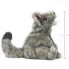 Folkmanis Small Coyote Hand Puppet, Gray; White; Black