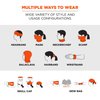 Ergodyne Chill Its 6485 Neck Gaiter, Multiple Ways to Wear Headband or Face Mask, Sweat-Wicking,Orange,Hi-Vis Orange