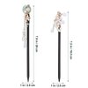 Healeved 4 PCS Chinese Hair Sticks Hair Chopsticks for Women Vintage Tassel Hair Pin Chinese Hairpins Wooden Hair Sticks for Thick Hair Chinese Traditional Flower Hair Sticks