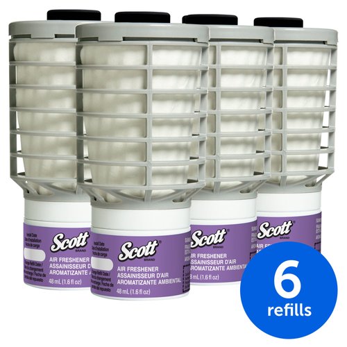 Scott Essential Air Freshener Refill (12370), Summer Fresh, Automatic / Continuous Release, 6 Refills / Case