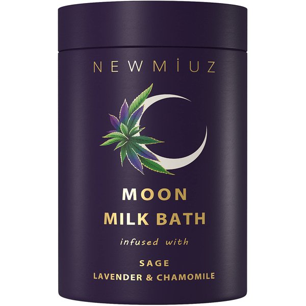 Cleansing Sage Moon Milk Bath Soak - Lavender Chamomile - Moisturize & Soften Skin Spiritual Stress Relief Gifts for Women Destress Luxury Spa Bath Salt Powder Birthday Perfect Stocking Stuffers