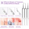 15 PCS Pimple Popper Tool Kit,Blackhead Remover Comedone Extractor Tools,Professional Pimple Comedone Extractor,Stainless Steel Skin Blemish Removal Acne Tools for Forehead Nose Face with Metal Case