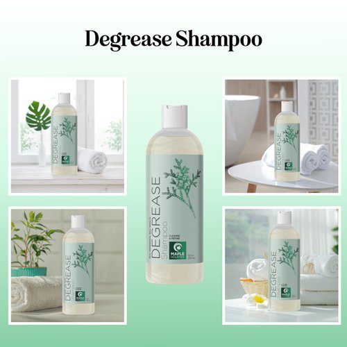 Clarifying Shampoo for Oily Hair and Scalp - Deep Cleansing Shampoo Build Up Remover with Rosemary Oil - Degrease Shampoo for Greasy Hair & Scalp - Vegan Color Safe Sulfate & Paraben Free (10 Fl Oz)