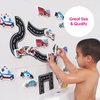 Edushape Magic Creations, Traffic Fun - Baby Bath Foam Toys Foam Stickers - Stick-On Removable Baby Foam Bath Toys for Toddlers 1-3 - Imaginative Learning Bath Toys Foam Activity Play Set