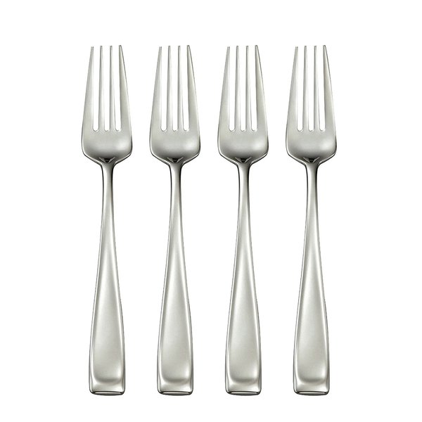 Oneida Moda Salad Forks, Stainless Set of 4