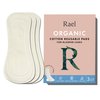 Rael Reusable Pads, Organic Cotton Cover - Postpartum Essential, Incontinence Pads for Women, Bladder Leakage Pads for Women, Thin Cloth Pads, Leak Free, Washable, Neutral Color, 3 Count (Regular)