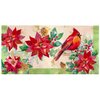 Iconikal Disposable Paper Dinner Party Napkins, Cardinal Poinsettia, 75-Count