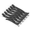 Sndyi Hair Sectioning Clips - Professional Non-Slip Duckbill and Roller Clips for Styling Sectioning, No Crease, 4.3", Black (12 Packs)