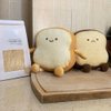 NatureMan Toast Bread Pillow,Funny Bread Shape Plush Toy Pillow, Small Cute Stuffed Plush Toast Sofa Pillow,Children's Adult Home Bedroom Decoration (Golden)