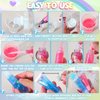 Lip Gloss Making Kit JCOOS 73PCS Lip Gloss Keychain Make Your Own Lip Gloss Kit, Diy Lip Gloss Making kit Moisturizing Shine Beginner Fun Kids Lip Gloss Teen Girl Gifts Trendy Stuff Preteen Girl Gifts
