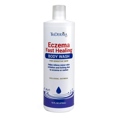 TriDerma Eczema Fast Healing Body Wash for Sensitive Skin 16 Ounces