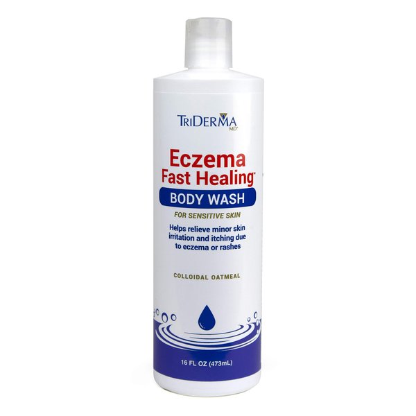 TriDerma Eczema Fast Healing Body Wash for Sensitive Skin 16 Ounces
