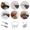 1000 pcs Stainless Steel Split Rings Jump Rings Connector Rings for Jewelry Making Necklaces Bracelet Earrings Keychain DIY Craft (12603-6mm)