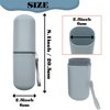HEIPINIUYE Travel Toothbrush Holder, Toothbrush and Toothpaste Travel Case Portable Toothbrush Holder with Cover for Traveling Bathroom Business Camping School