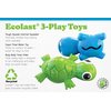 Cycle Dog 3-Play Hippo Dog Toy, Ecolast Post Consumer Recycled Material, Blue