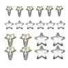 20PCS Star Hair Clips,y2k Silver Cute Snap Star Hair Clips,Metal Star Hair Clips Barrettes,4 Kinds Hair Accessories for Women Girls Hair Styling Gift