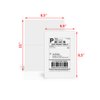 9527 Product Half Sheet Self Adhesive Shipping Labels for Laser & Inkjet Printers White Blank,2 Labels per Sheet, 200 Labels