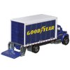 Matchbox Working Rigs Die-Cast Vehicle - International Box Truck ~ Inspired by Goodyear ~ Blue and White ~ 70th Anniversary Series
