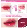 WAKEMAKE Tint, Glowing Tint, Dewy Gel Glow Tint, Dewy Syrub Oil Set, Korean Lip Tint Set (08 COOLISH CHERRY) 0.13 Fl Oz