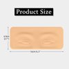 ATOMUS 8pcs Tattoo Practice Skin for Eyebrows Eyeliner 3D Permanent Makeup Silicone Fake Skin Microblading Supplies for Beginners and Experienced Artists