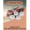 Rc Car Parts,4PCS 1/16 RC Wheel Hub Adapter RC Zinc Hex Connector Wheel Compatible for SCY 16101 16102 16103 16201 1/16.