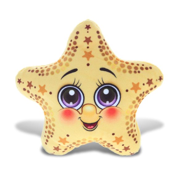 DolliBu Yellow Starfish Stuffed Animal Plush Toy, Kids & Adults Huggable Star Cuddle Gifts, Cute Stuffed Animals for Toddler & Baby First Sea Creature Plush, 5.5 Inch