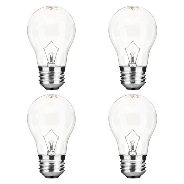 Appliance Oven Light Bulb A15 40W High Temperature 500 Degrees Resistant for Refrigerator Over Stove Microwave Range Hood Lava Lamp Replacement Bulb E26 Medium Base 120V Warm White