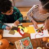 FVNPIHAM Thanksgiving Craft Kits for Kids, Turkey Crafts Felt Turkey Necklace Craft DIY Fall Crafts Make a Turkey Stickers, Classroom Activities Party Favors Supplies 12 Sets