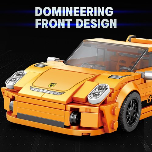 AIBOMUDA Race Sports Car Building Set,Challenging Techni MOC Sports Car Model for Boys,Adults(338pcs)