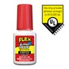 Flex Super Glue Liquid, 10 Gram Brush-On Bottle, 2-Pack, Clear, Instant Bond, Quick Dry, Cyanoacrylate Adhesive, Precision Brush for Wood, Metal, Plastic, Crafts, Ceramic, and Toy Repairs