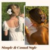 CURASA 4pcs Bow Claw Clip Bow Hair Clips for Women Medium Claw Clips for Thin Hair Thick Hair Claw Clips for Long Hair Cute Hair Clip Non Slip Hair Bow Clips for Women Hair Accessories for Women Girls