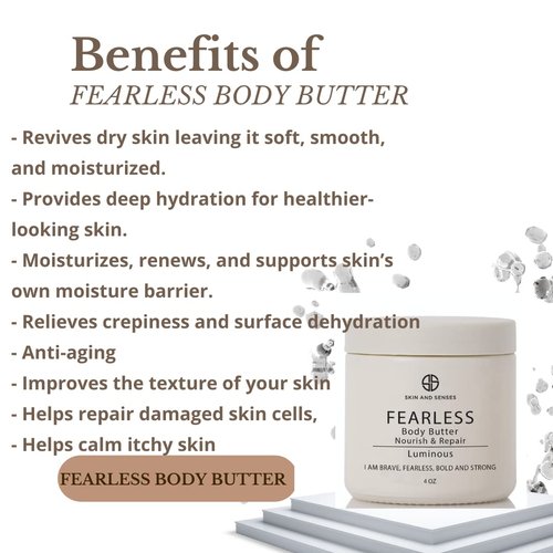 Fearless Nourish & Repair Body Butter (Luminous Scent) –100% Natural Loaded with Ingredients that deeply soothe, restore and moisturizes the skin.