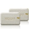 C.O. Bigelow Mentha Exfoliating Bar Soap, No. 1413, 7 oz, Exfoliating Body Scrub Soap with Peppermint Oil & Walnut Powder to Gently Cleanse and Smooth Dry, Rough Skin, Pack of 2