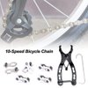 Saipe Bicycle Chain Repair Tool Kit, Bike Link Plier with 5 Pairs Quick Link Bicycle Chain Joint Connector Reusable MTB Magic Buckle Missing Link for 10 Speed Chain