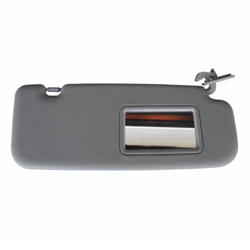 Tiny Force Right Passenger Side RH Sun Visor Sun Shade with Mirror Gray Compatible with Hyundai Accent 1E 2011-2015 Replace 85220-1R000