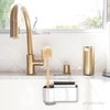 simplehuman Sink Caddy Sponge Holder, Brushed Stainless Steel