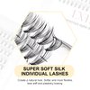 EXTENIFY Soft DIY Lashes 0.07mm 20 Roots 80 Clusters C Curl 11mm Individual False Eyelashes Natural Eyelash Extension at Home (20D-11mm-C Curl)