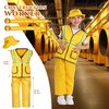 14Pcs Toddler Dress up Clothes,Boys Dress up Costumes for Play,Kids Dress up Set with Firefighter,Construction Worker,Chef,Police Costume,Toddler Boy Toys Christmas Birthday Gifts for 3-6 Years Old