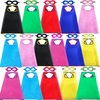 D.Q.Z Superhero-Capes and Masks for Kids Bulk 16 Sets Boys Girls Super Hero-Costumes-Toys Halloween Dress Up Party Favors (Multicolor)