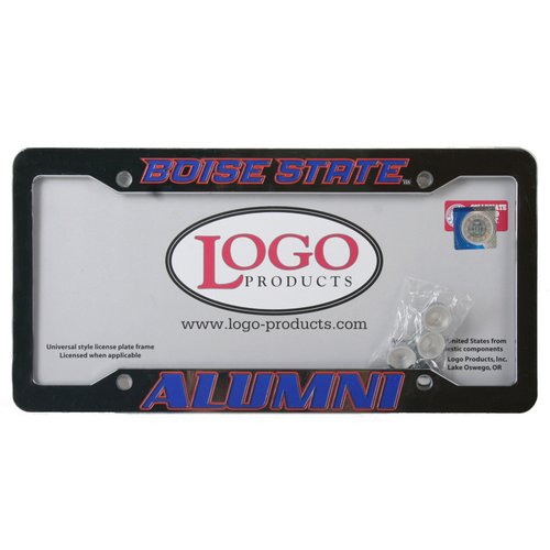 Logo Products Boise State Broncos Alumni Chrome Plastic License Plate Frame