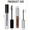 Waterproof Tinted Eyebrow Gel Auburn & Clear Eyebrow Setting Glue, Tinted Mascara Brow Cream, Long Lasting Smudge-Proof Eyebrow Filler Makeup Set, Halloween Thanksgiving for Women - 02