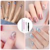 4Pcs Cat Eye Magnet for Nails, Nail Magnets Cateye Magnet for Nails Art, Double-Head Nail Magnetic Cat Eye Gel Nail Polish Magnet Wand Strong Suction Board Nail Manicure Tool Set for Salon DIY Home