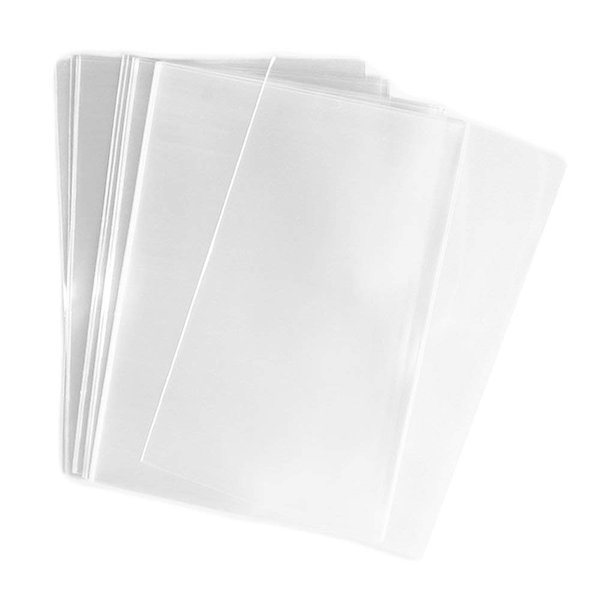 UNIQUEPACKING 100 Pcs 3x5 (O) Clear Flat Cello/Cellophane Bags Good for Candies Cookie Treat