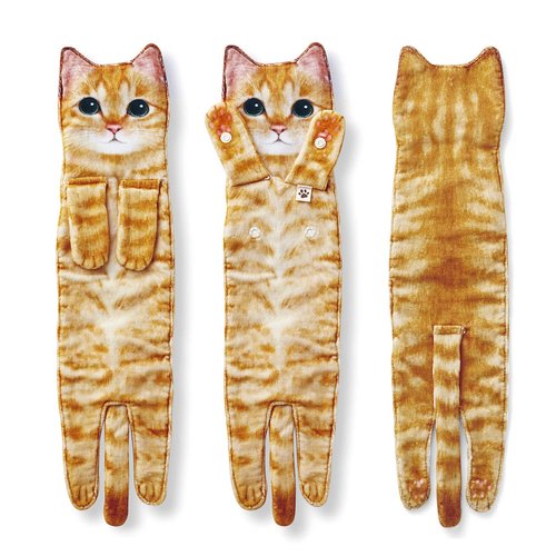 Cat Funny Hand Towels for Bathroom Kitchen - Cute Decorative Cat Decor Hanging Face Towels Super Absorbent Soft-Unique Valentines Day Mothers Day Housewarming Birthday Gifts for Women Cat Lovers