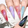 Gel Polish 15ml/0.5fl oz Holographic 9D Cat Eye Shiny Glitter Soak Off Nail Polish with Magnetic Stick for Nail Salon