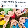 Partywind 168 Sheets (2000 Styles) Kids Temporary Tattoos for Party Supplies, Fake Tattoo Stickers with Unicorn/Dinosaur/Mermaid/Pirate for Boys and Girls, Birthday Gifts Games for Party